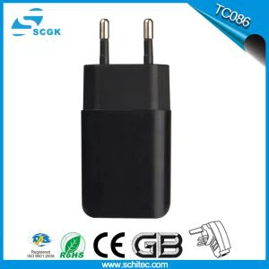 Chargeur mural portable à 2 ports USB, prise UE