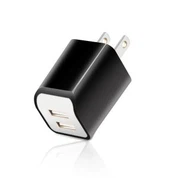 Chargeur mural USB coloré à deux ports pour téléphone portable 5V 2.1A