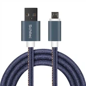 Meilleures données de câble USB en matériau Cowboy