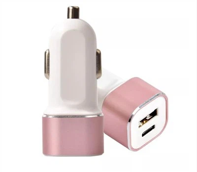Chargeur de voiture rose 5v 2.1a