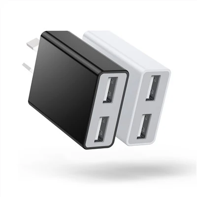 Ce Fcc Rohs certifié haute qualité 2a double chargeur mural USB