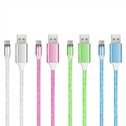 Câble micro USB à lumière LED colorée, offre spéciale